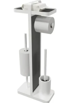 POCOline Stand-WC-Garnitur weiß Glas