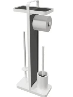 POCOline Stand-WC-Garnitur weiß Glas