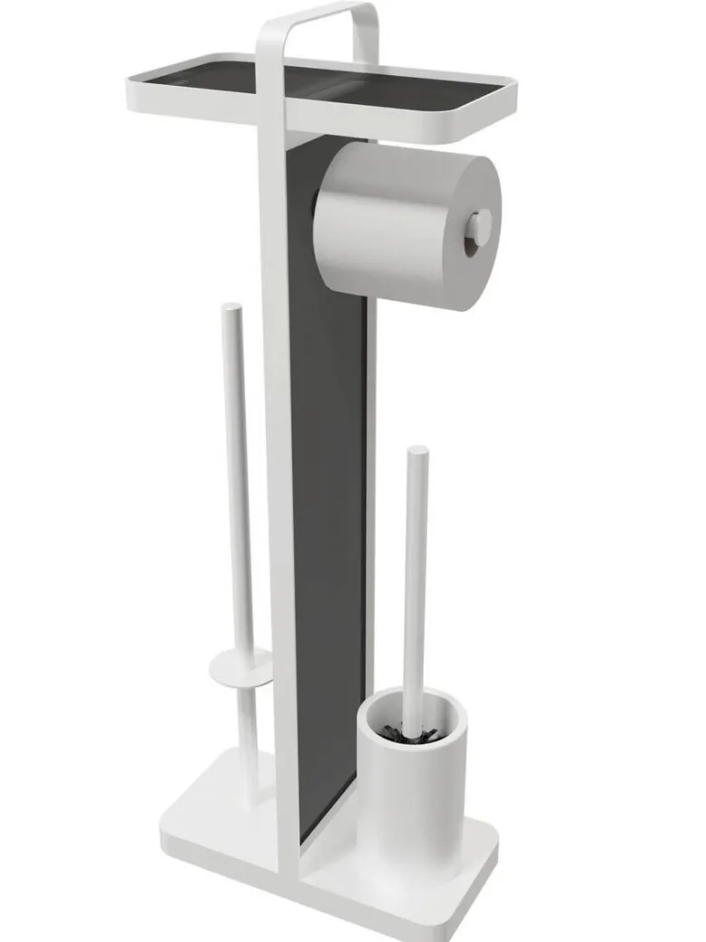 POCOline Stand-WC-Garnitur weiß Glas