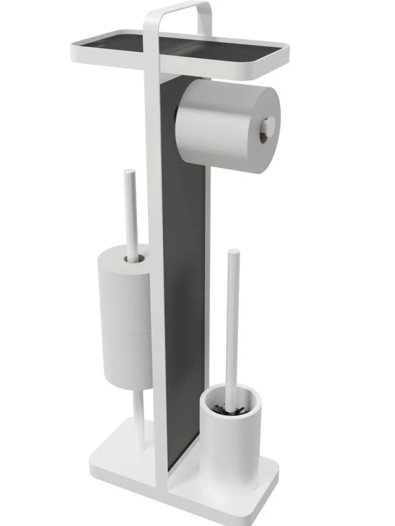 POCOline Stand-WC-Garnitur weiß Glas