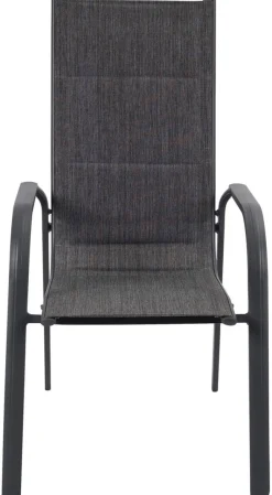POCOline Stapelsessel Boston anthrazit Alu B/H/L: ca. 74x109x60 cm