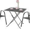 POCOline Stapelsessel Pia grau Metall B/H/L: ca. 55x98x74 cm