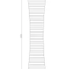 POCOline Stehlampe Curvy weiß Metall H/D: ca. 110x25 cm E14 2 Brennstellen