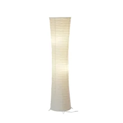 POCOline Stehlampe Curvy weiß Metall H/D: ca. 110x25 cm E14 2 Brennstellen