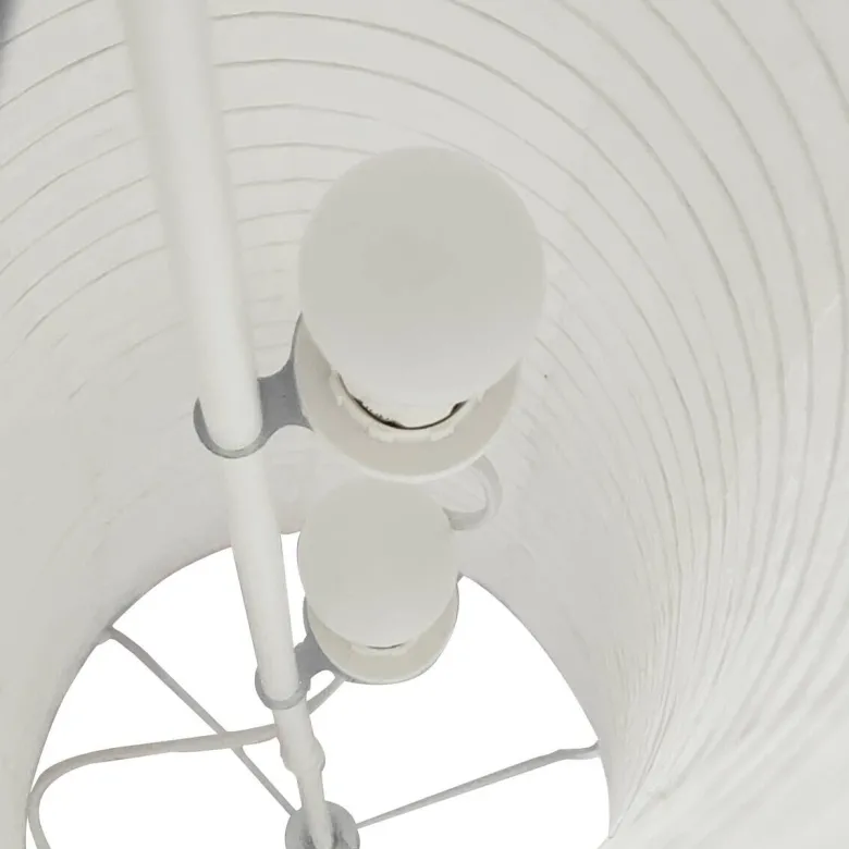 POCOline Stehlampe Curvy weiß Metall H/D: ca. 110x25 cm E14 2 Brennstellen