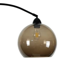 POCOline Stehlampe Olga schwarz Metall B/H/L: ca. 86x175x25 cm E27 1 Brennstellen