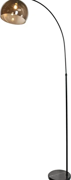 POCOline Stehlampe Olga schwarz Metall B/H/L: ca. 86x175x25 cm E27 1 Brennstellen