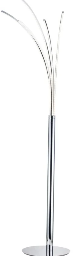 POCOline Stehlampe Palmier Chrom Metall H: ca. 180 cm 5 Brennstellen
