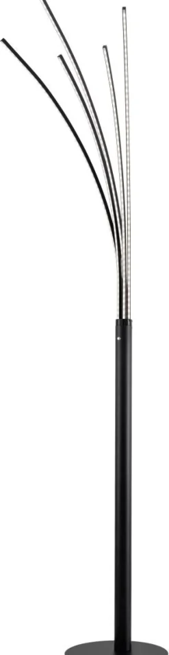 POCOline Stehlampe Palmier schwarz Alu Metall H: ca. 180 cm 5 Brennstellen