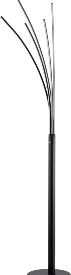 POCOline Stehlampe Palmier schwarz Alu Metall H: ca. 180 cm 5 Brennstellen