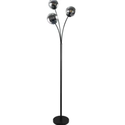POCOline Stehlampe Space schwarz Glas B/H/T: ca. 37x180x37 cm E14 3 Brennstellen