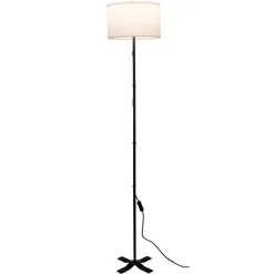 POCOline Stehlampe Zero schwarz Kunststoff Metall H/D: ca. 143x28 cm E27 1 Brennstellen