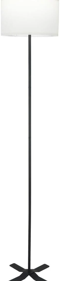 POCOline Stehlampe Zero schwarz Kunststoff Metall H/D: ca. 143x28 cm E27 1 Brennstellen