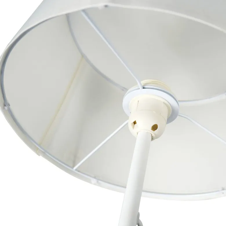 POCOline Stehlampe Zero weiß Metall Kunststoff H/D: ca. 143x28 cm E27 1 Brennstellen
