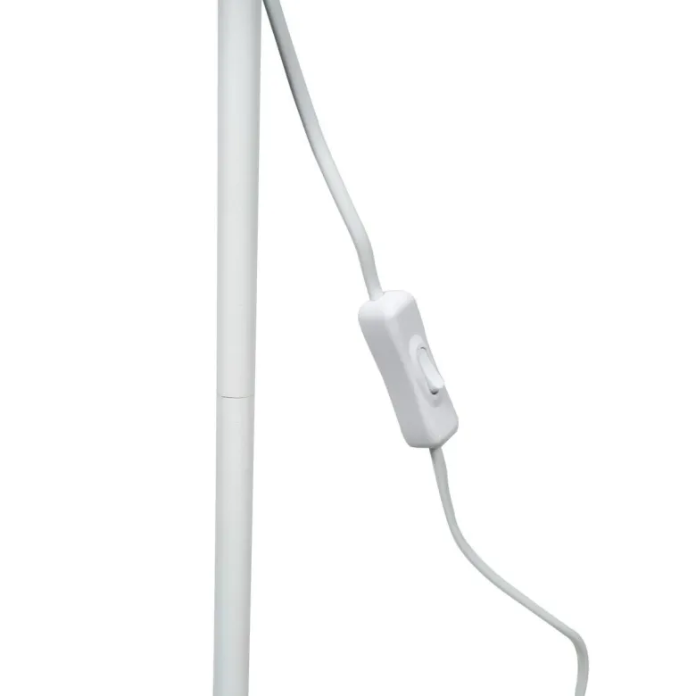 POCOline Stehlampe Zero weiß Metall Kunststoff H/D: ca. 143x28 cm E27 1 Brennstellen