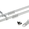 POCOline Stilgarnituren Kringel silber Metall D: ca. 1,6 cm ausziehbar von ca. 130 bis 240 cm 2.0 Läufe