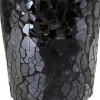 POCOline Teelichthalter schwarz Glas