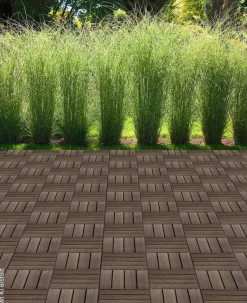 POCOline Terrassenfliese WPC, 6 Stück im Paket natur B/L: ca. 30x30 cm