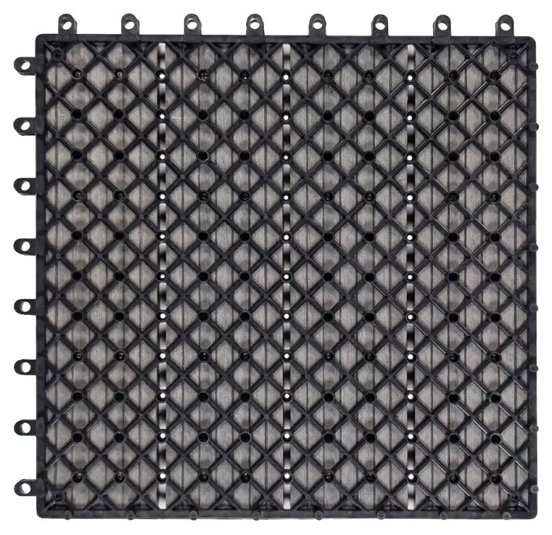 POCOline Terrassenfliese WPC, 6 Stück im Paket grau B/L: ca. 30x30 cm