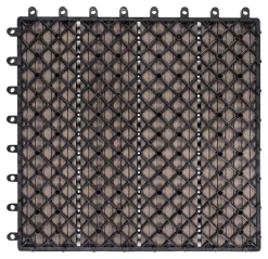 POCOline Terrassenfliese WPC, 6 Stück im Paket braun B/L: ca. 30x30 cm