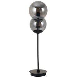POCOline Tischleuchte Space schwarz Glas B/H/T: ca. 15x60x32 cm E14 2 Brennstellen