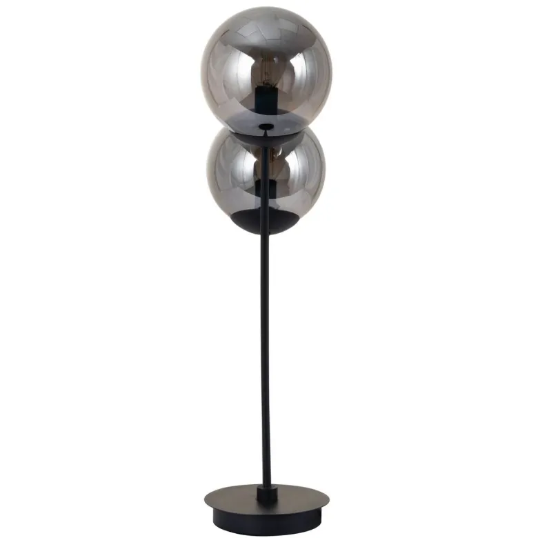 POCOline Tischleuchte Space schwarz Glas B/H/T: ca. 15x60x32 cm E14 2 Brennstellen