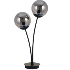 POCOline Tischleuchte Space schwarz Glas B/H/T: ca. 15x60x32 cm E14 2 Brennstellen