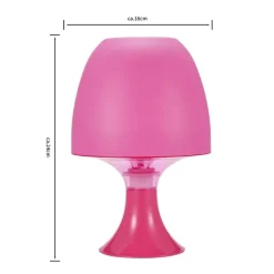 POCOline Tischleuchte Sveta pink Kunststoff H: ca. 24 cm E14 1 Brennstellen
