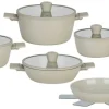 POCOline Topfset creme Aluminium 13 tlg.