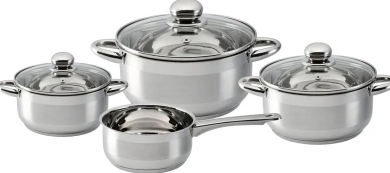 POCOline Topfset silber Edelstahl 7 tlg.