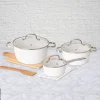 POCOline Topfset weiß Aluminium 6 tlg.