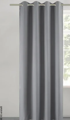 POCOline Verdunklungsvorhang Christa dunkeltaupe B/L: ca. 135x245 cm