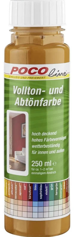 POCOline Vollton- und Abtönfarbe zimtbraun ca. 0,25 l