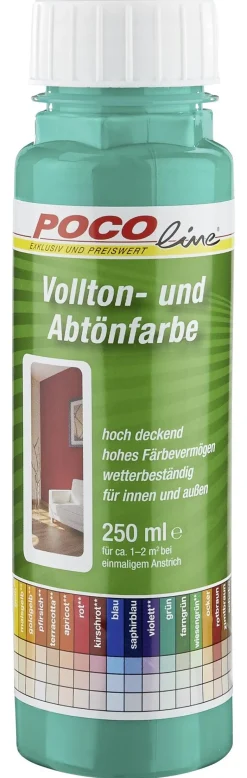 POCOline Vollton- und Abtönfarbe grün ca. 0,25 l