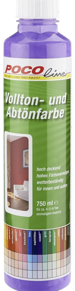 POCOline Vollton- und Abtönfarbe violett ca. 0,75 l