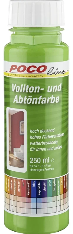 POCOline Vollton- und Abtönfarbe wiesengrün ca. 0,25 l