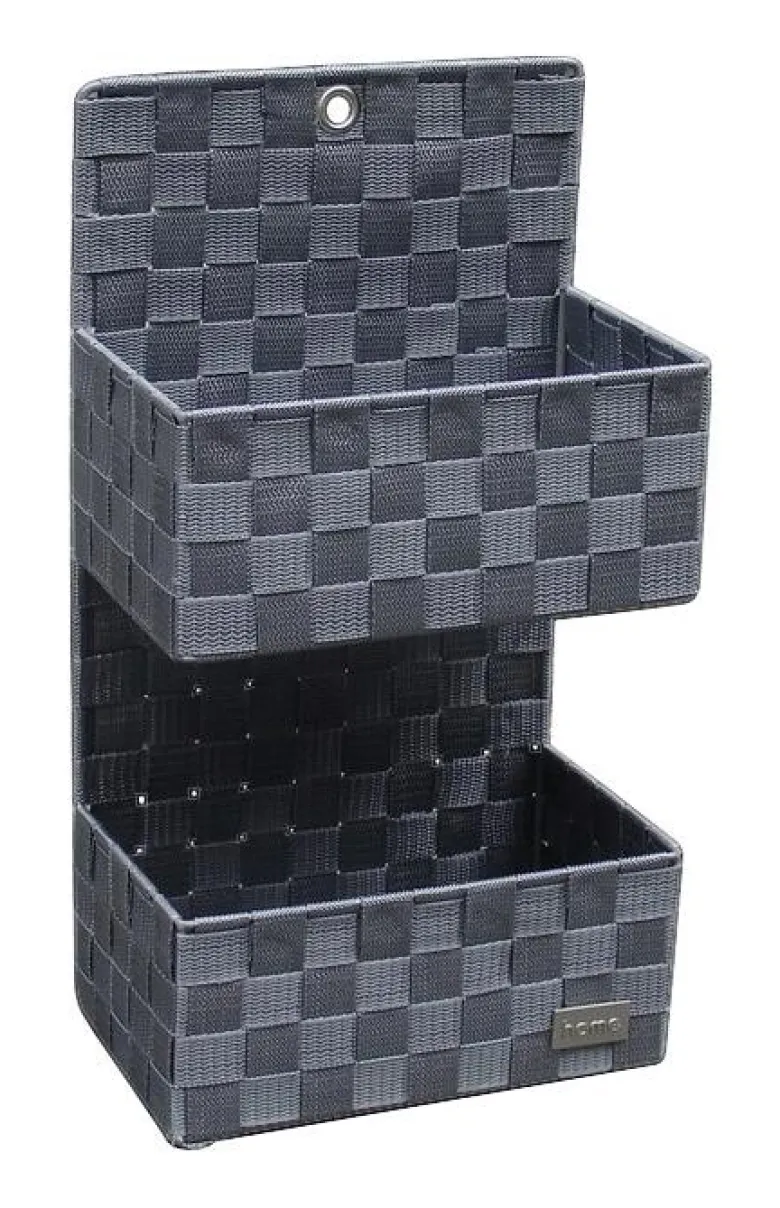 POCOline Wandkorb grau Nylon B/H/L: ca. 15x46x25 cm