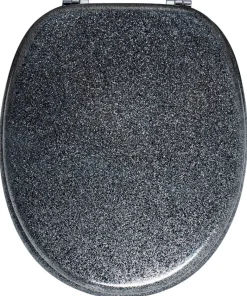 POCOline WC-Sitz Black Glitter MDF