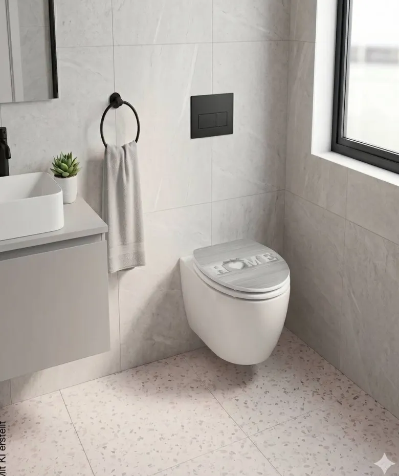 POCOline WC-Sitz Home grau Duroplast