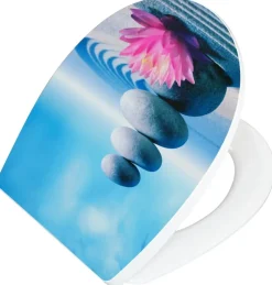 POCOline WC-Sitz Lotus blau Thermoplast