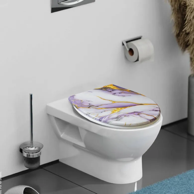 POCOline WC-Sitz Marmor Duroplast