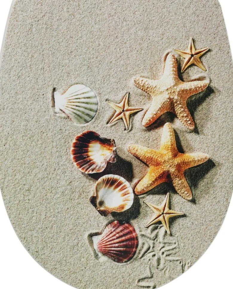 POCOline WC-Sitz Muscheln sand Thermoplast