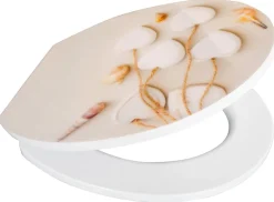 POCOline WC-Sitz weiße Herzen cremeweiß Duroplast