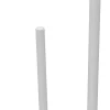 POCOline WC-Standgarnitur Nordic White weiß Edelstahl