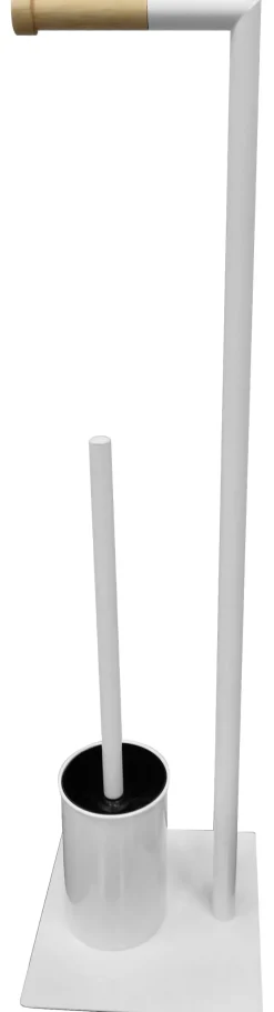 POCOline WC-Standgarnitur Nordic White weiß Edelstahl