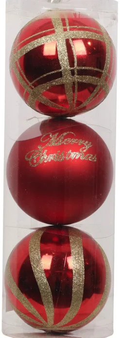 POCOline Weihnachtskugelset rot B/H/L: ca. 15x15x15 cm
