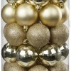 POCOline Weihnachtskugelset champagner D: ca. 6 cm