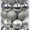POCOline Weihnachtskugelset silber D: ca. 6 cm