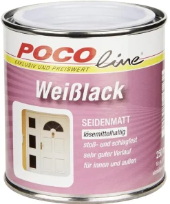 POCOline Weißlack weiß seidenmatt ca. 0,25 l