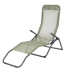 POCOline Wellnessliege salbei Textilene B/H/L: ca. 59x98x145 cm